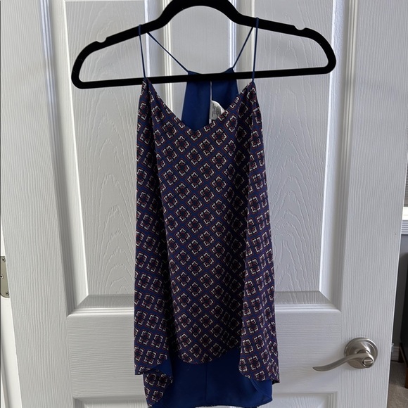 Express Asymmetrical Blue Camisole Top - Picture 2 of 4